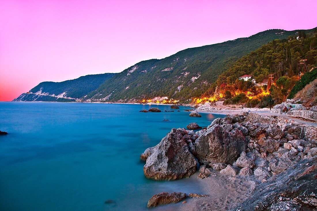 Greece, Ionian, Lefkada:Agios Nikita beach