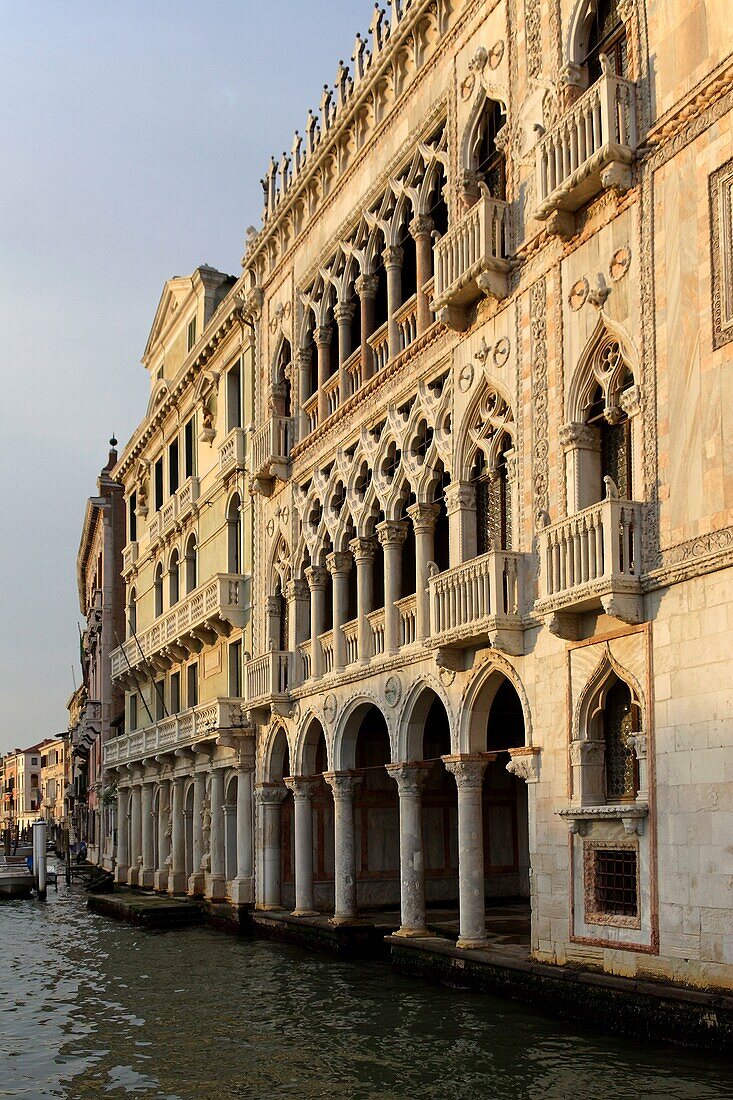 Venice Italy  Golden Palace facade on the Grand Canal in Venice