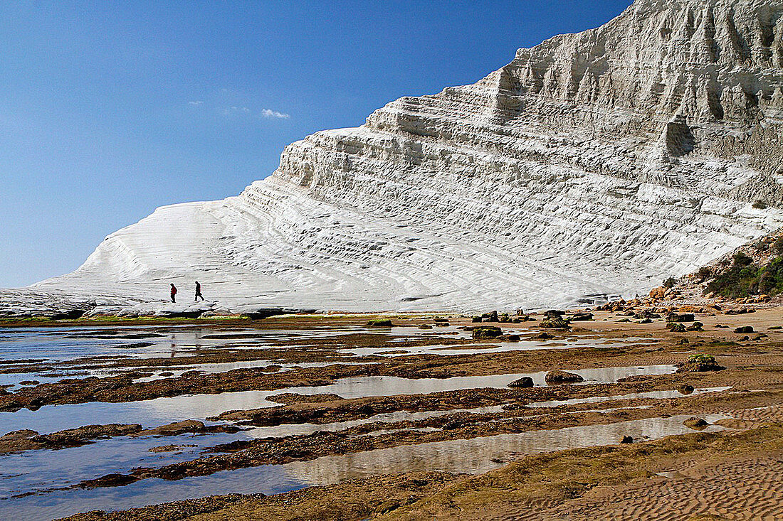 Scala dei Turchi, a rock formation in the cliffs near Realmonte, Porto Empedocle, Sicily