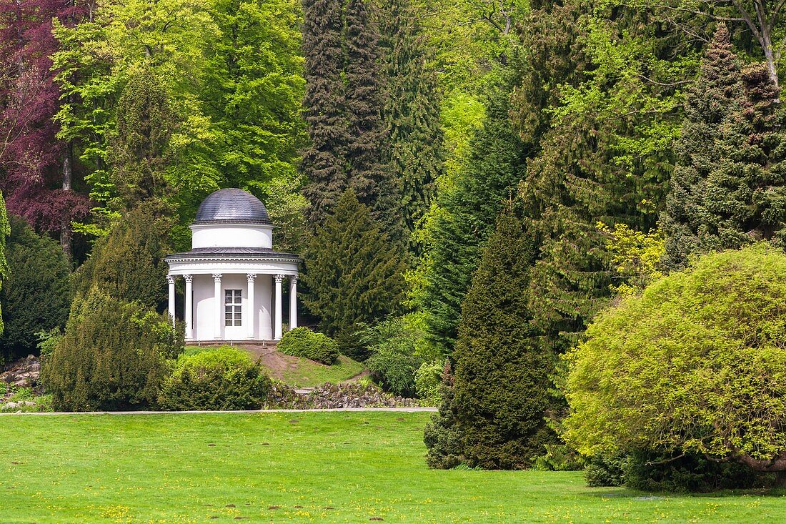 Pavilion in the Bergpark Wilhelmshoehe, Kassel, Hesse, Germany, Europe