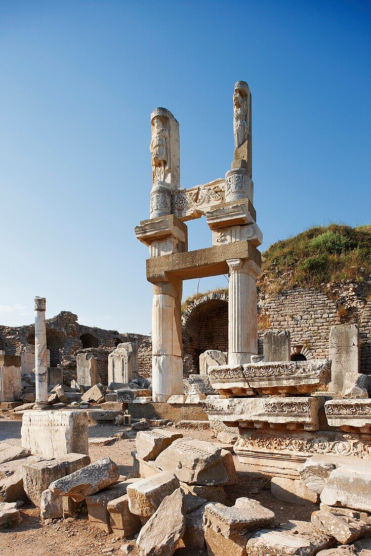 The Temple of Domitian  Ephesus Archaeological Site  Izmir province, Turkey