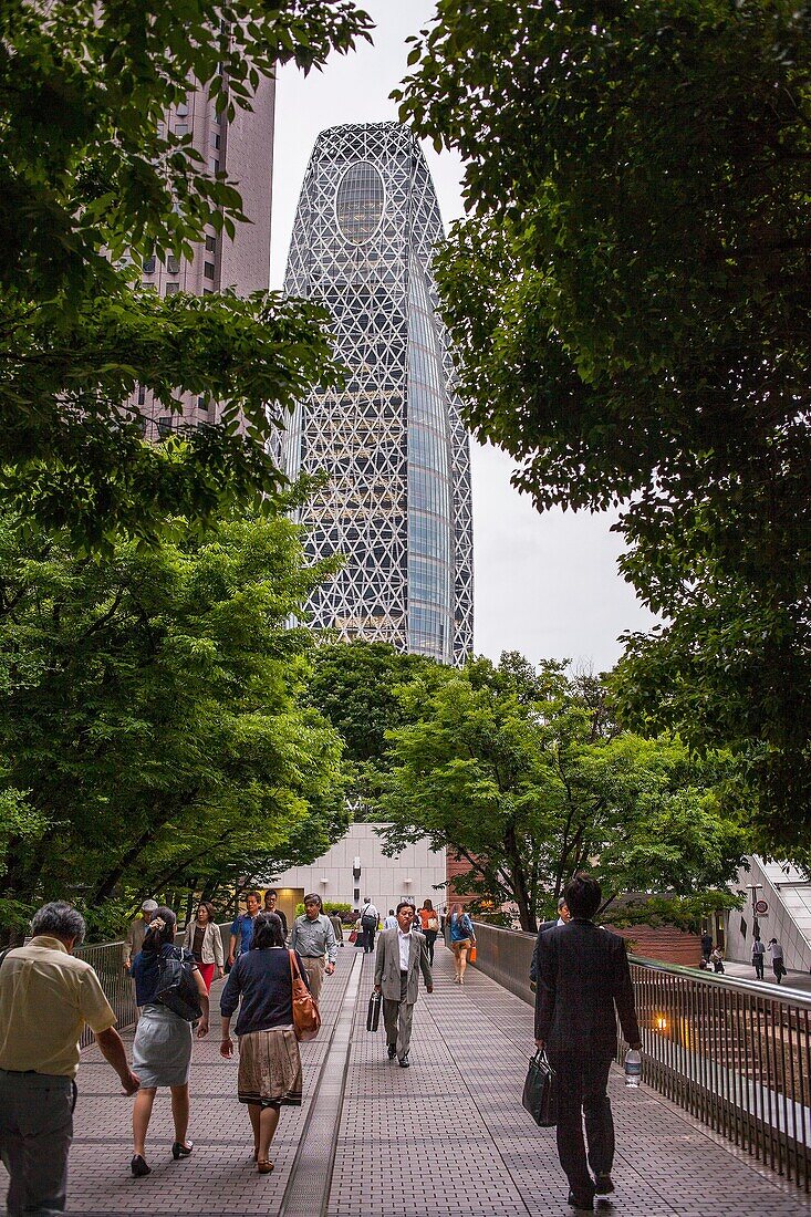 Cocoon Building in Nishi Shinjuku Tokyo city, Japan, Asia