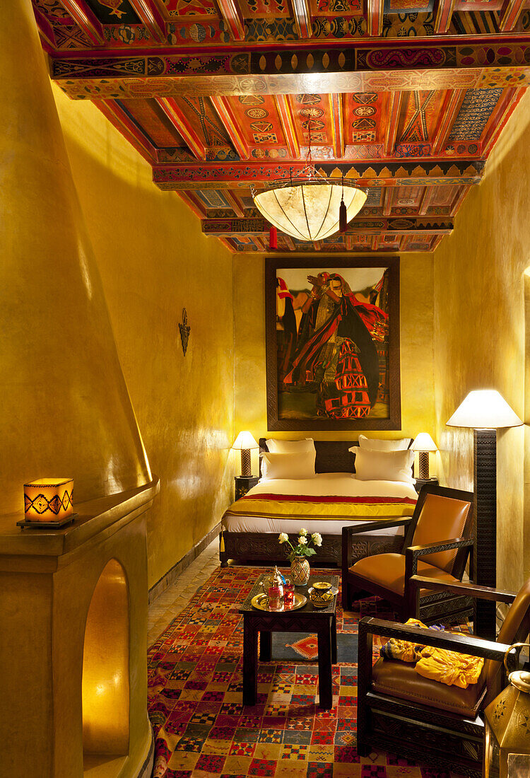 Gästezimmer, Dar Les Cigognes, Marrakesch, Marokko