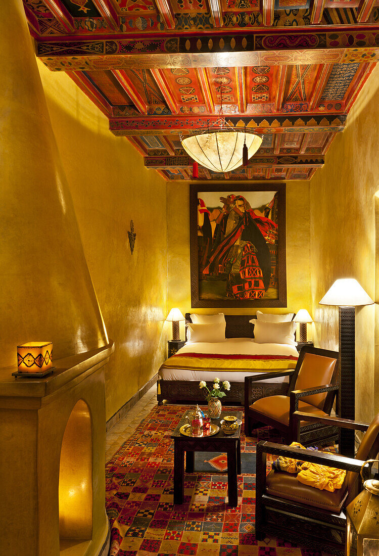 Guest room, Dar Les Cigognes, Marrakech, Morocco