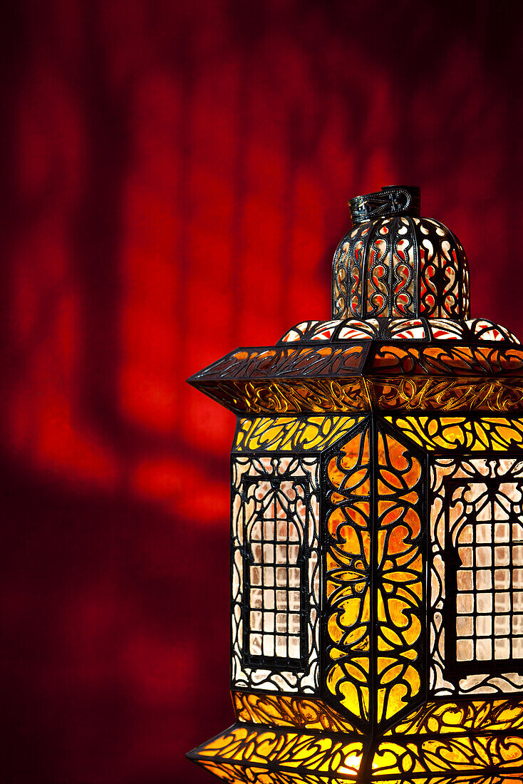 Illuminated Lamp, El Fenn, Marrakech, Morocco