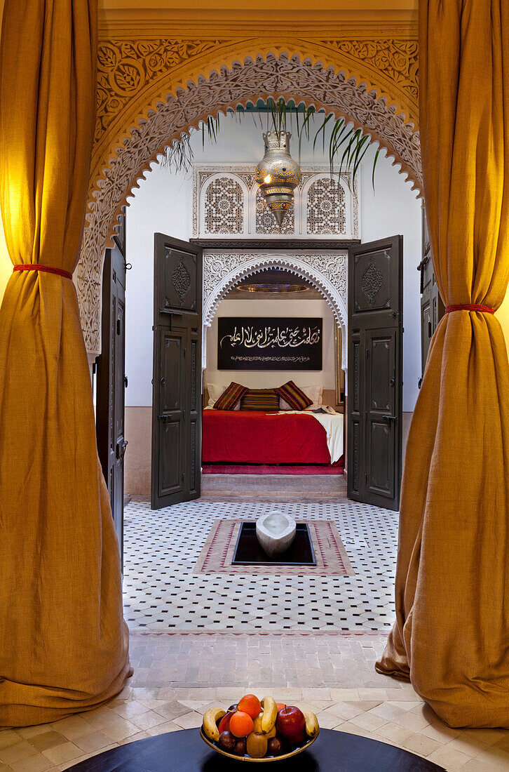 Gästezimmer 1 mit Schlafzimmer, Riad Farnatchi, Marrakesch, Marokko