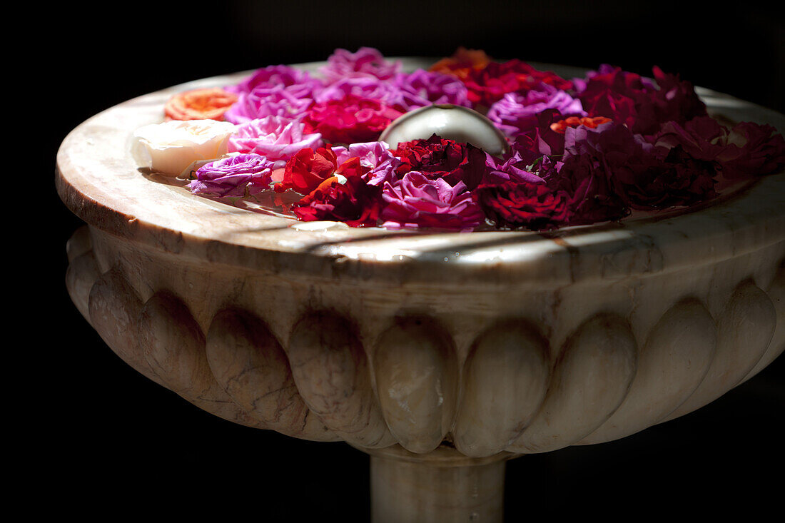 Fountain in Courtyard, Riad Kaiss, Marrakech, Morocco