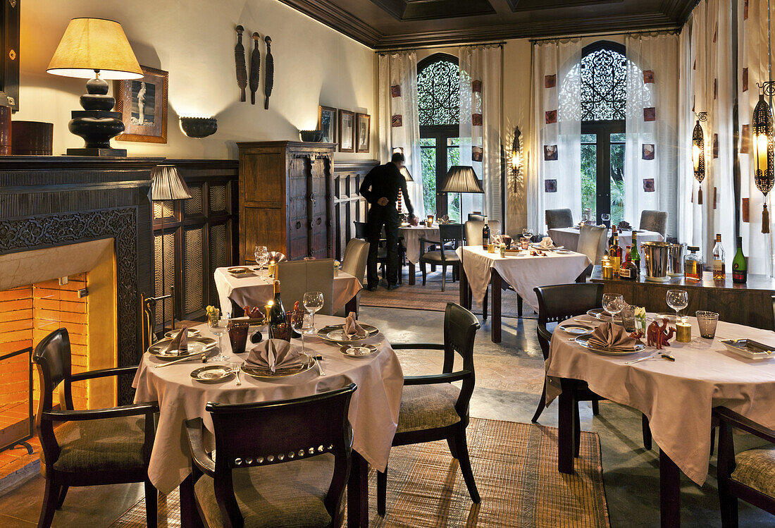 Dining room, Villa des Orangers, Marrakech, Morocco