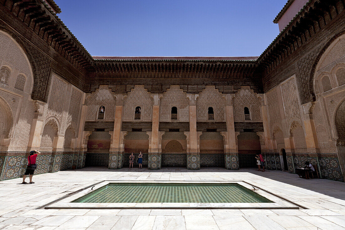 Ben Youssef Madrasa in the Medina, Marrakech, Morocco