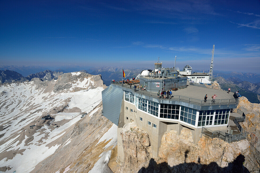 Münchner Haus, Zugspitze, Wetterstein, Oberbayern, Bayern, Deutschland