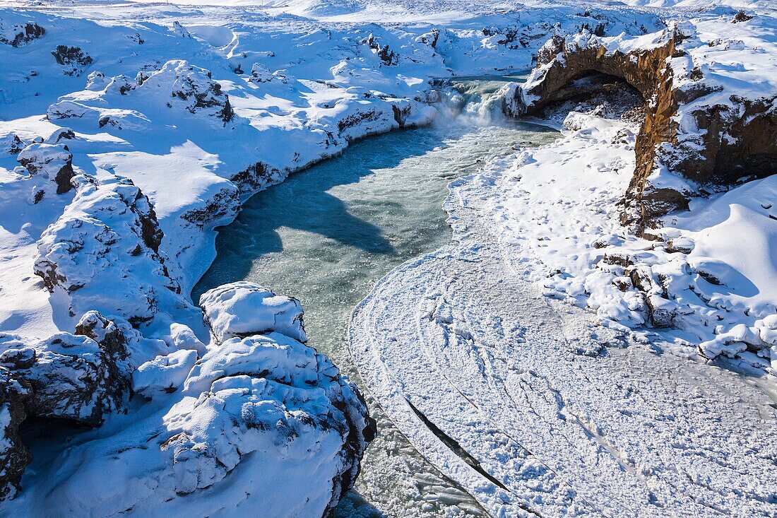 Godafoss, Myvatn, North Iceland, Iceland, Europe.