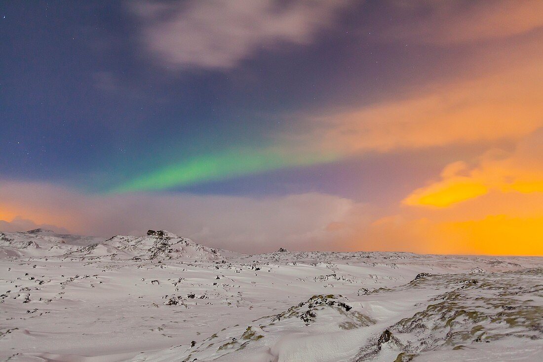 Northern Lights, Iceland, Europe.