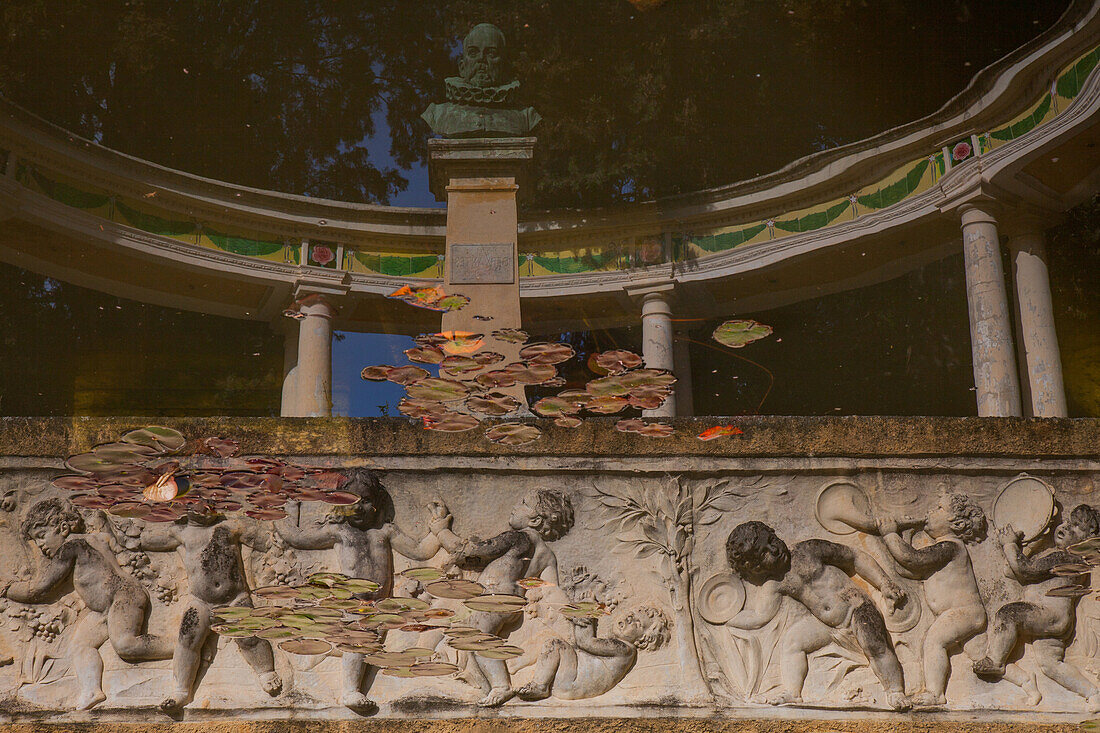 The Decorative Fountains, Fontana Rosa Garden, Remarkable Garden, Menton, Alpes-Maritimes (06), France