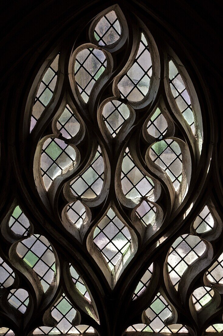 Detail Of A Window And Stained Glass, Chateau De Chateaudun, Eure-Et-Loir (28), France