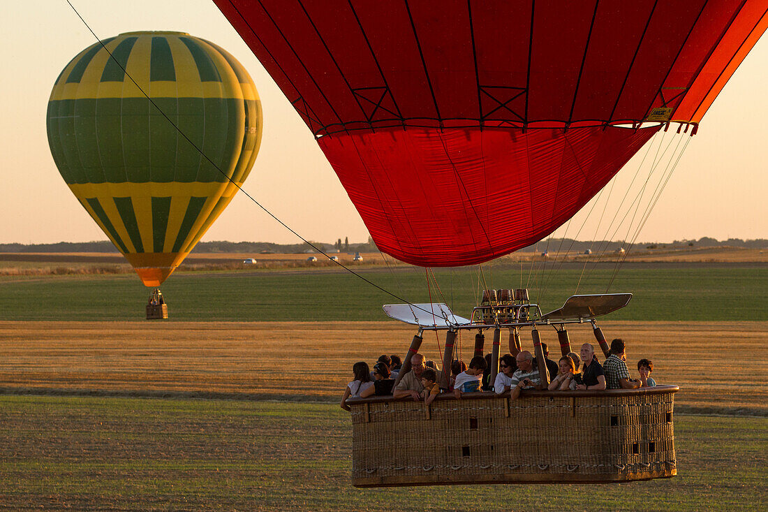 Flight In A Hot-Air Balloon Over The Eure Valley, Eure-Et-Loir (28), France