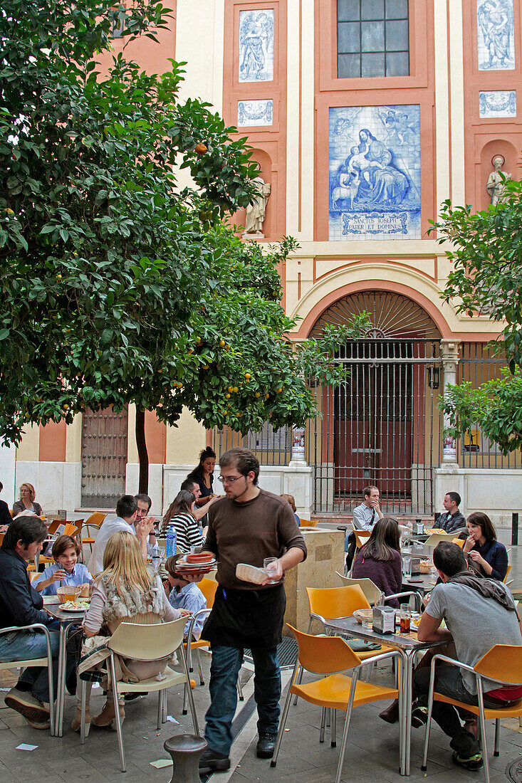 Sidewalk Cafe, Seville, Andalusia, Spain