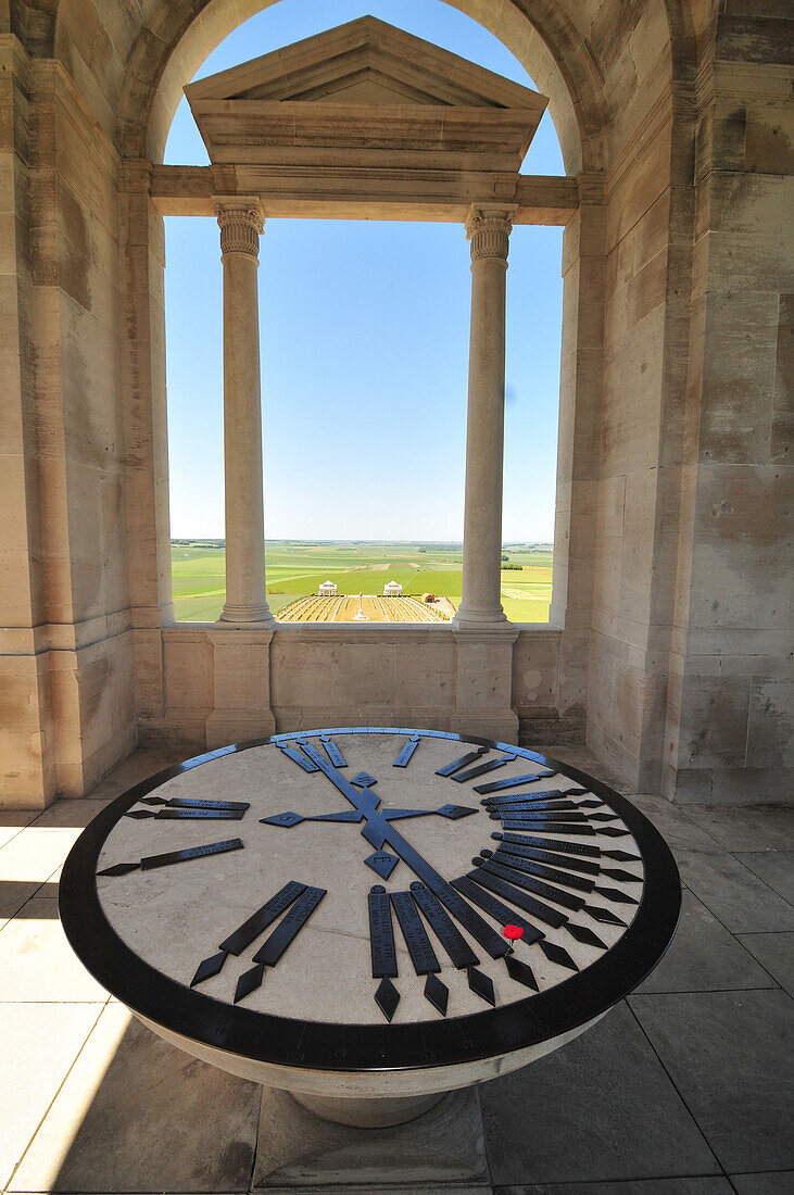 Other Australian Battlefields Indicated On The Circular Orientation Table, Top Of The Tower Of The Australian National Memorial Inaugurated In 1938, Villiers-Bretonneux, Somme (80), France