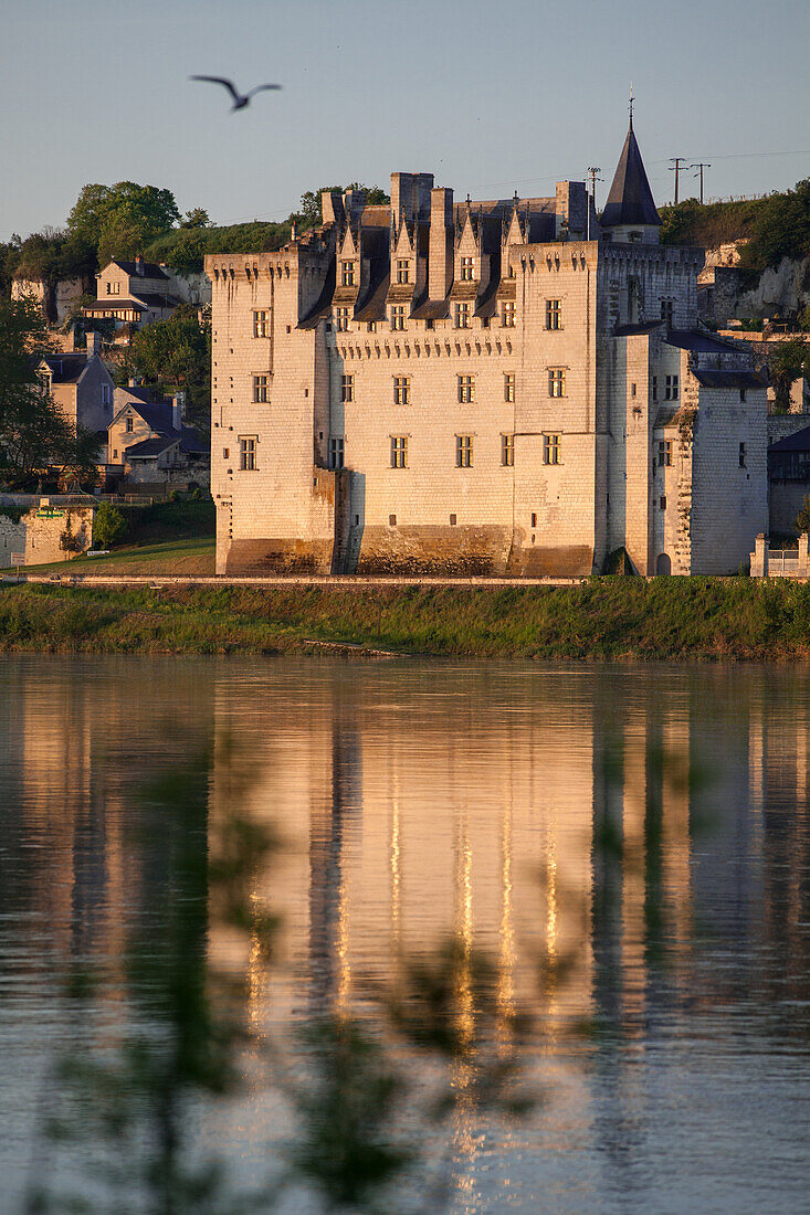 Chateau And Historical Village Of Montsoreau On The Loire River, Maine-Et-Loire (49), France