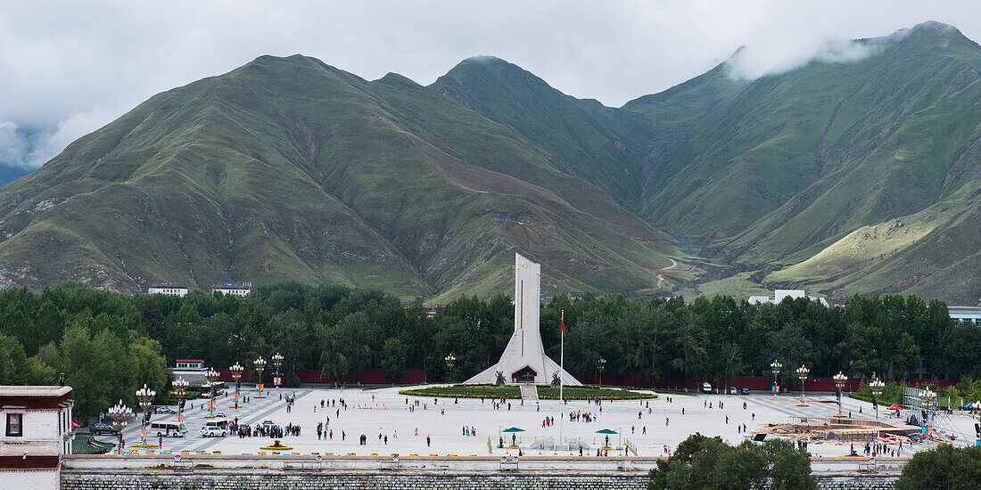 'China, Xizang, Liberation Monument; Lhasa'
