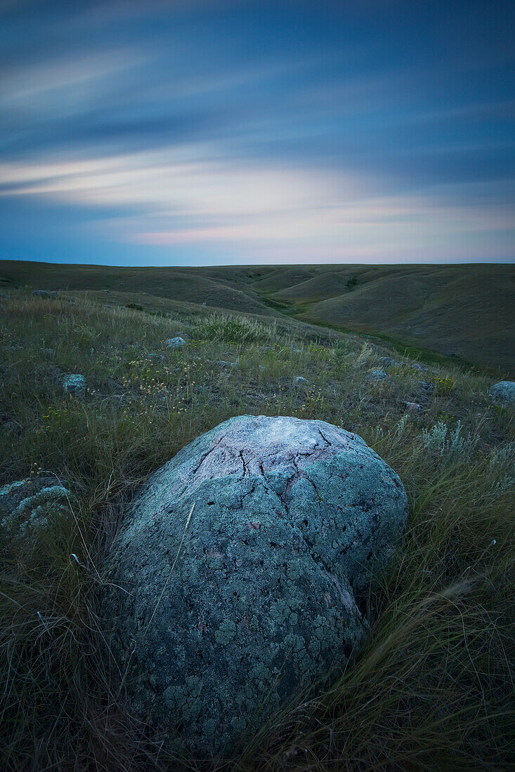'Long Exposure Of The Sky In Grasslands National Park;Saskatchewan Canada'