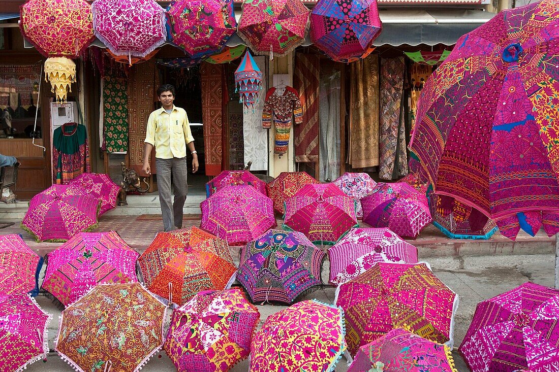 Colourful umbrellas on sale for sale