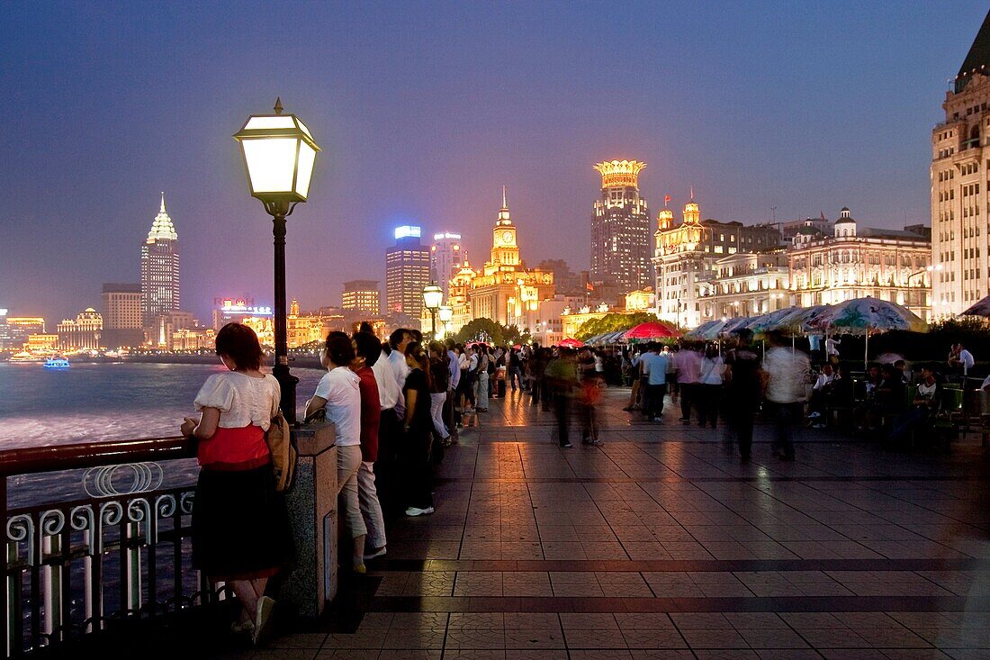 The Bund at Night, Shanghai, China