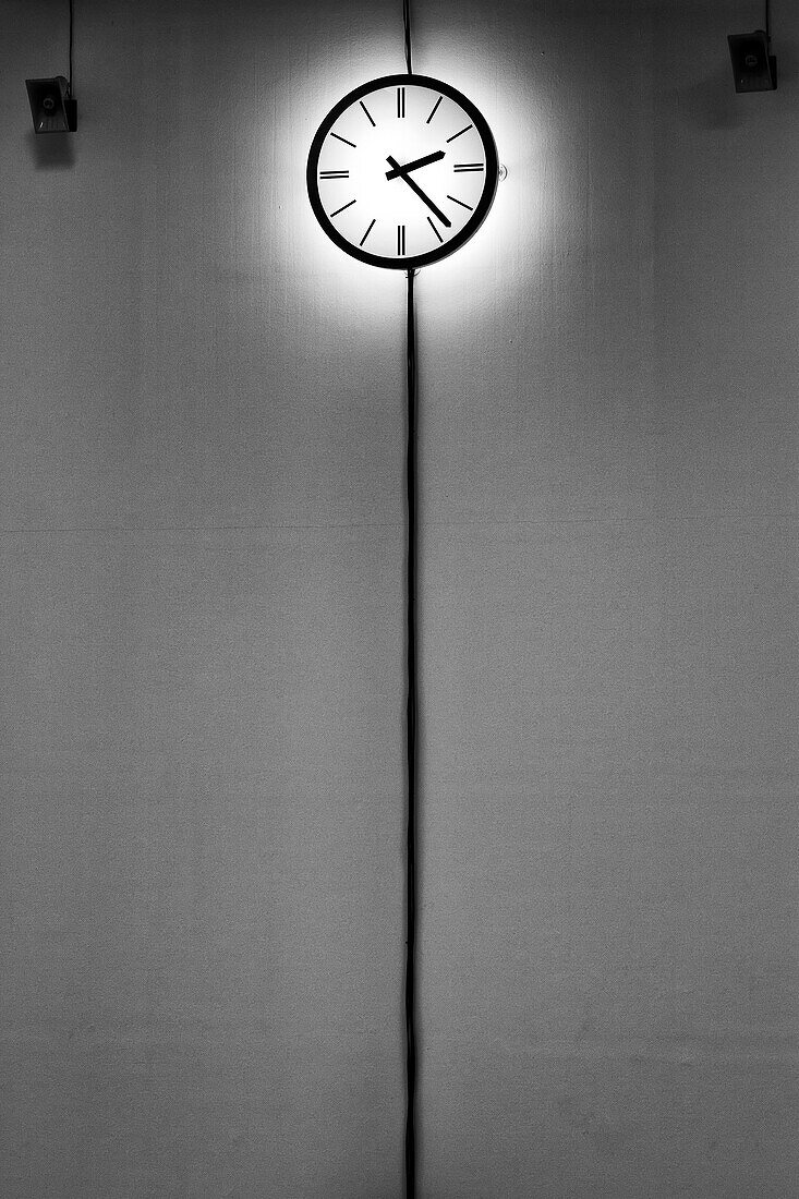 Clock in a museum, Paris, France.