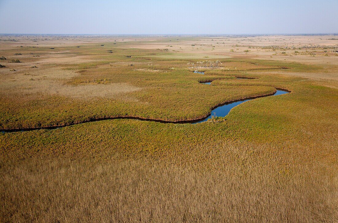 Aerial View of the Okawango Delta, Botswana
