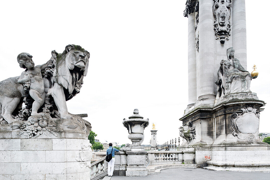 Pont Alexandre III, Paris, Frankreich, Europa, UNESCO Welterbe (Seineufer zwischen Pont de Sully und Pont d'Iéna)