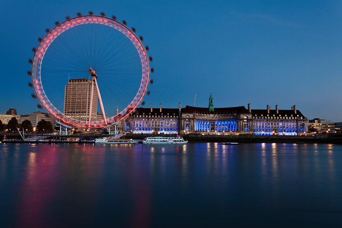 Doug, McKinlay, London Eye, nobody, Outdoors, Illuminated, Building Exterior, Architecture, Built Structure, Façade, River, Travel Destinations, Water, Arts Culture And Entertainment, Reflection, Travel, Clear Sky, Place Of Interest, International Landmar