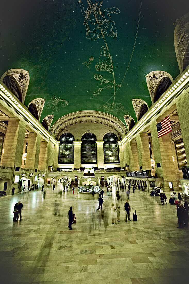 Bustle of Grand Central Station, New York City, New York, United States of America