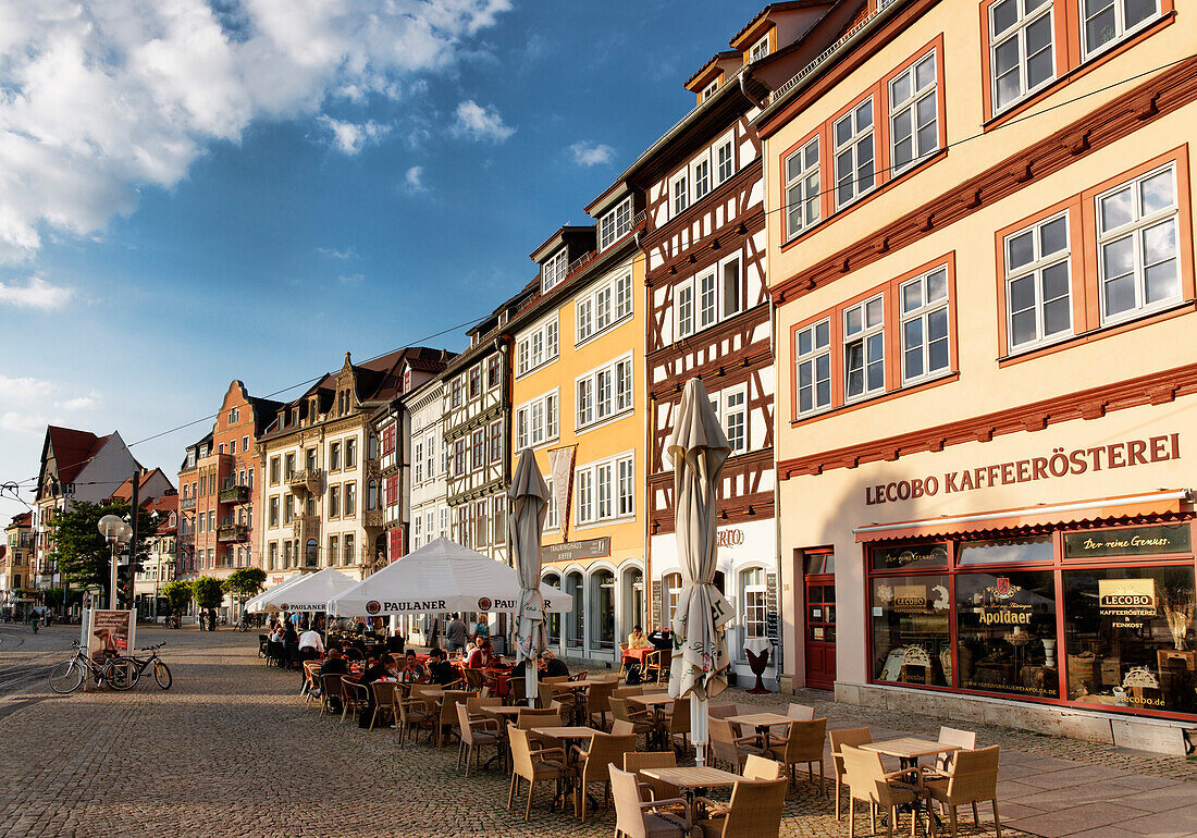 Domplatz, Erfurt, Thüringen, Deutschland