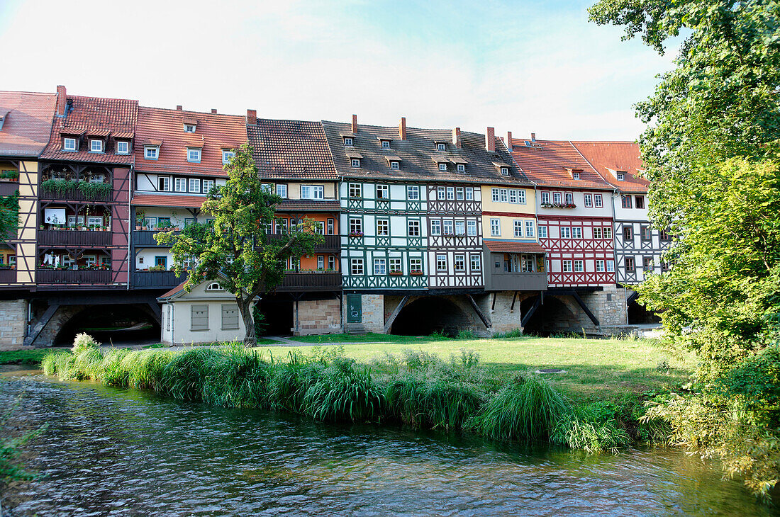 Krämerbrücke, Erfurt, Thüringen, Deutschland