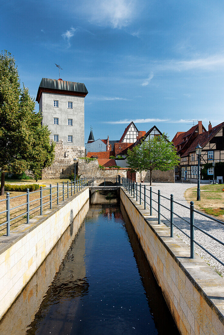 Muehlgraben, Word Lane, Quedlinburg, Saxony-Anhalt, Germany