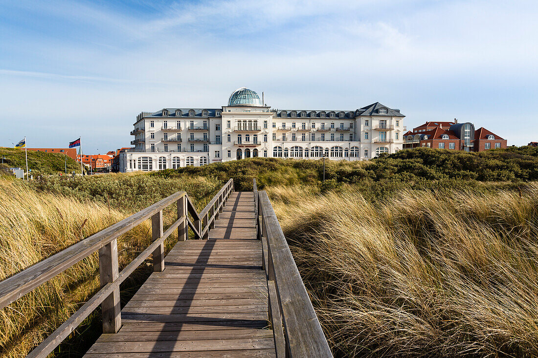 Spa Hotel, Juist Island, Nationalpark, North Sea, East Frisian Islands, East Frisia, Lower Saxony, Germany, Europe