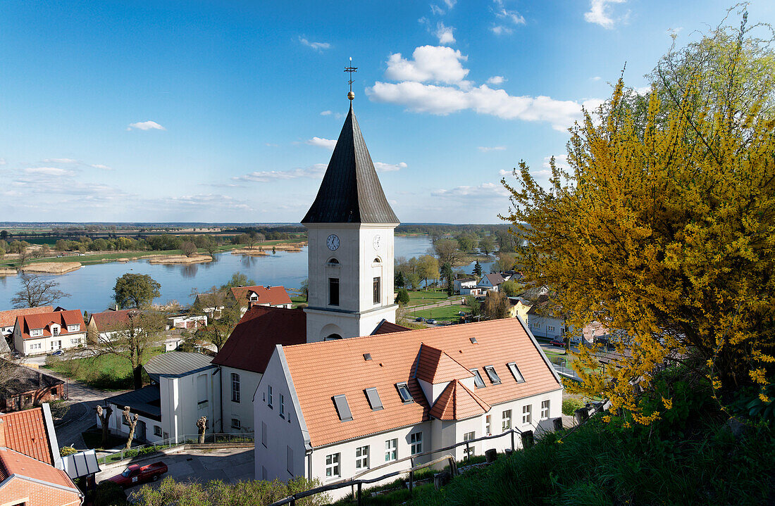 Church in Lebus, Oder, Maerkisch-Oderland, Brandenburg, Germany