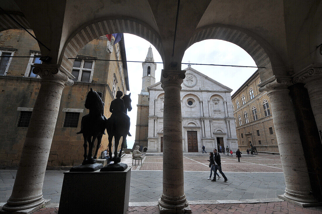 Dom von Pienza am Domplatz, Pienza, Süd-Toskana, Toskana, Italien