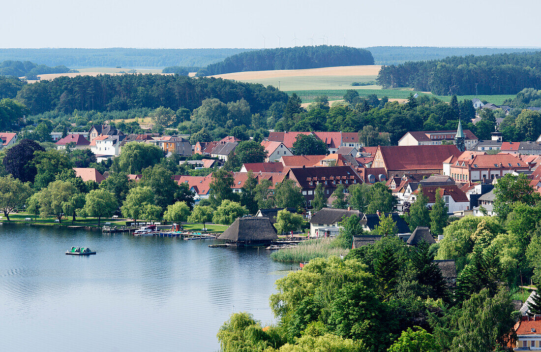 Krakow Lake, Town Krakow at the Lake, Mecklenburg-Western Pomerania, Germany