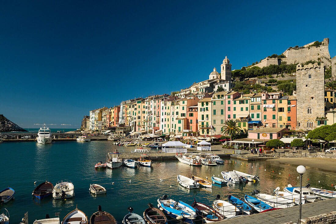 Hafen, Porto Venere, Provinz La Spezia, Ligurien, Italien