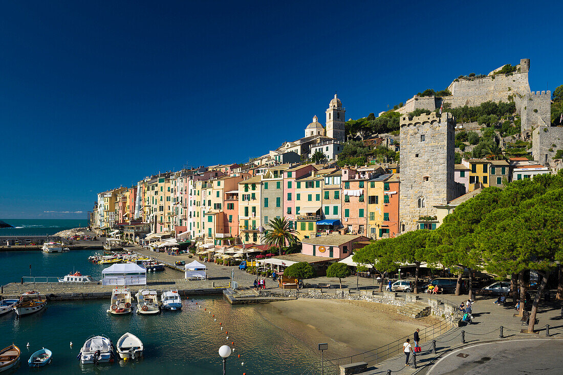 Harbour, Portovenere, Province of La Spezia, Liguria, Italia