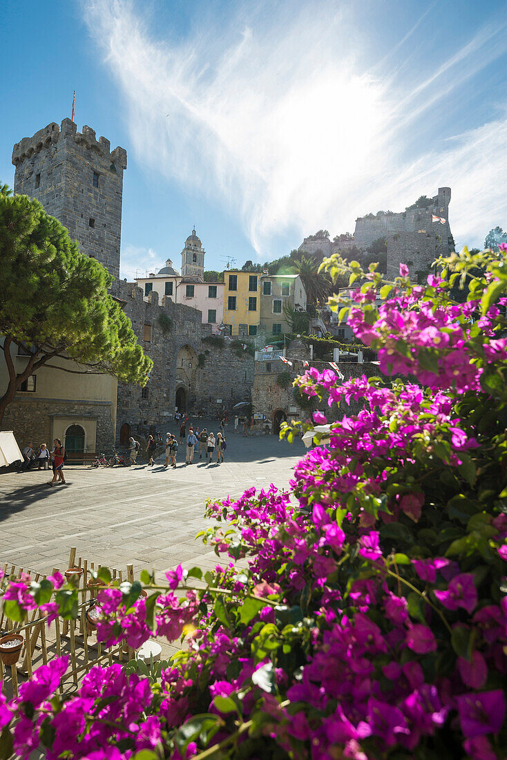 Castle, Portovenere, Province of La Spezia, Liguria, Italia