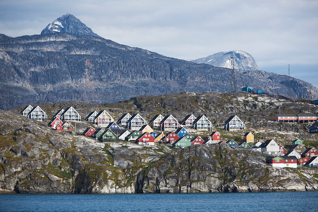 Views up fjord, Nuuk, Greenland, Denmark