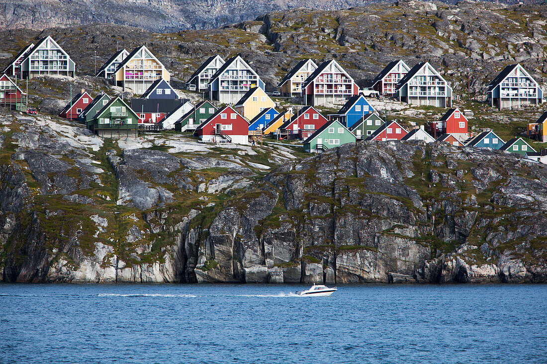 View up fjord, Nuuk, Greenland, Denmark