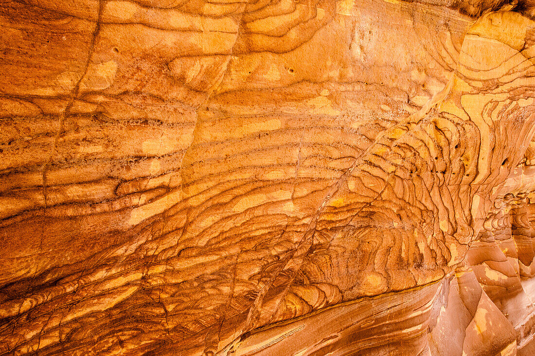 Sedimentary rock structure, Wadi Mujib, Jordan, Middle East