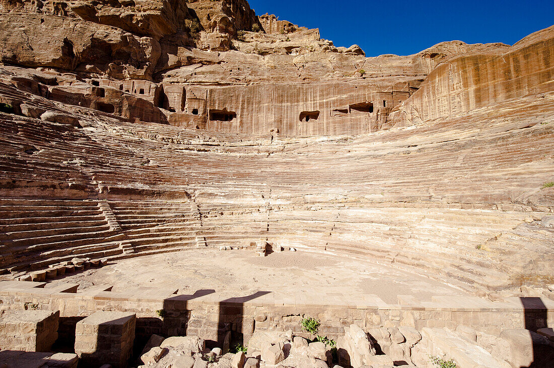 Römische Theater, Petra, Wadi Musa, Jordanien, Naher Osten