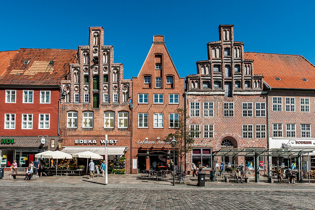 Gieblhäuser, Am Sande Platz, Lüneburg, Niedersachsen, Deutschland