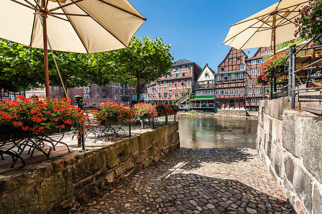 Riverside quarter (Wasserviertel), Lueneburg, Lower Saxony, Germany