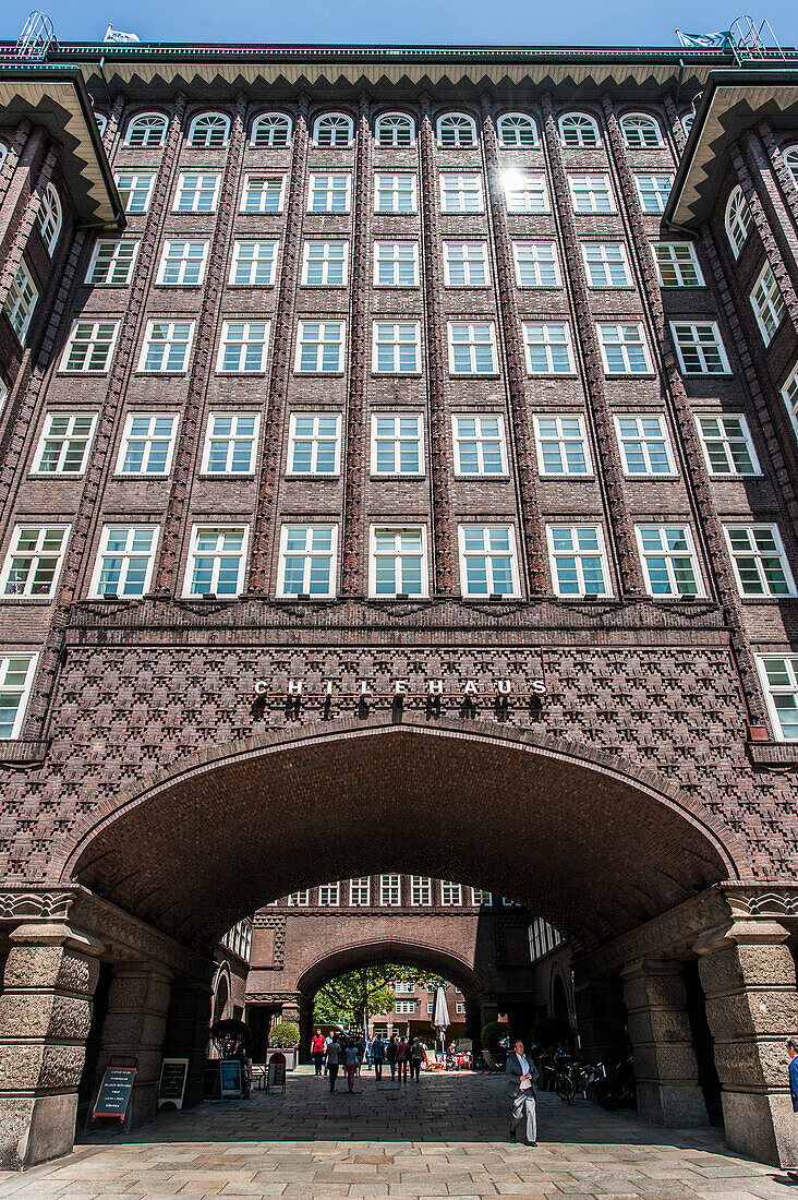 Chilehaus, historical office building, Hamburg, Germany