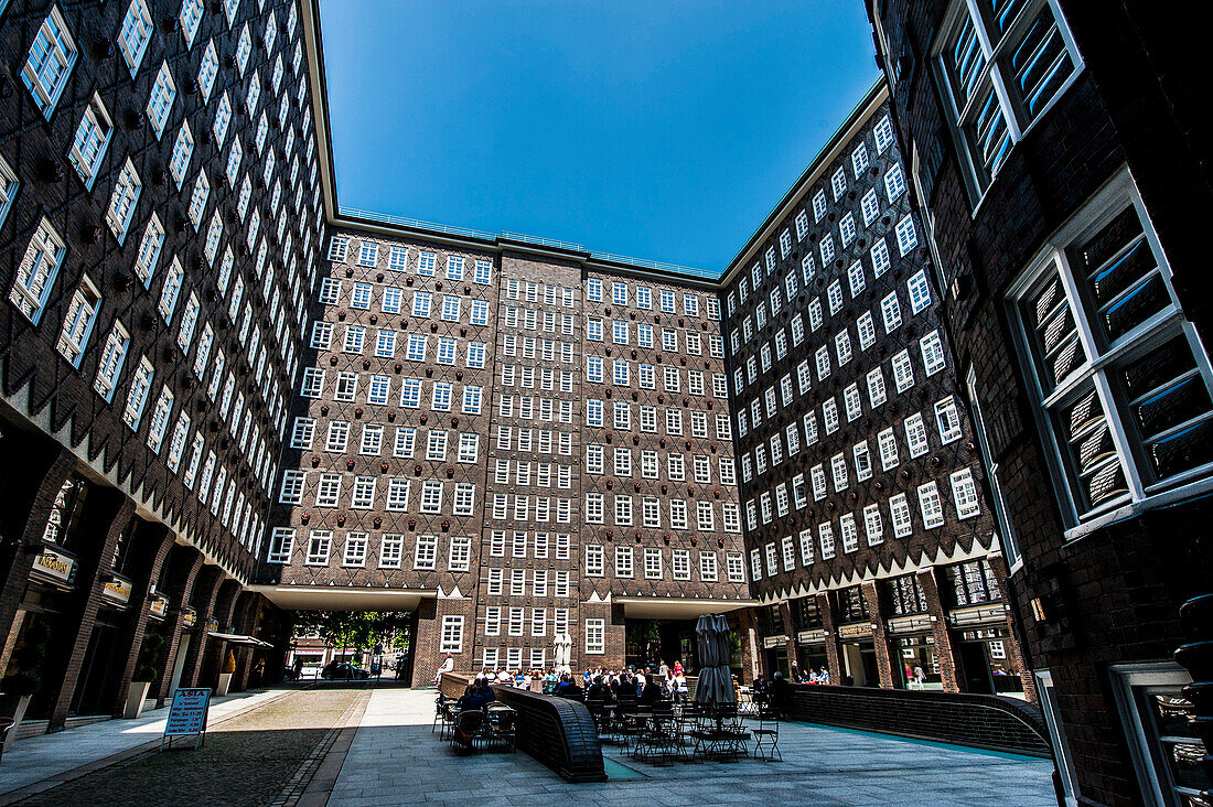 Sprinkenhof, historisches Kontorhaus, Hamburg, Deutschland