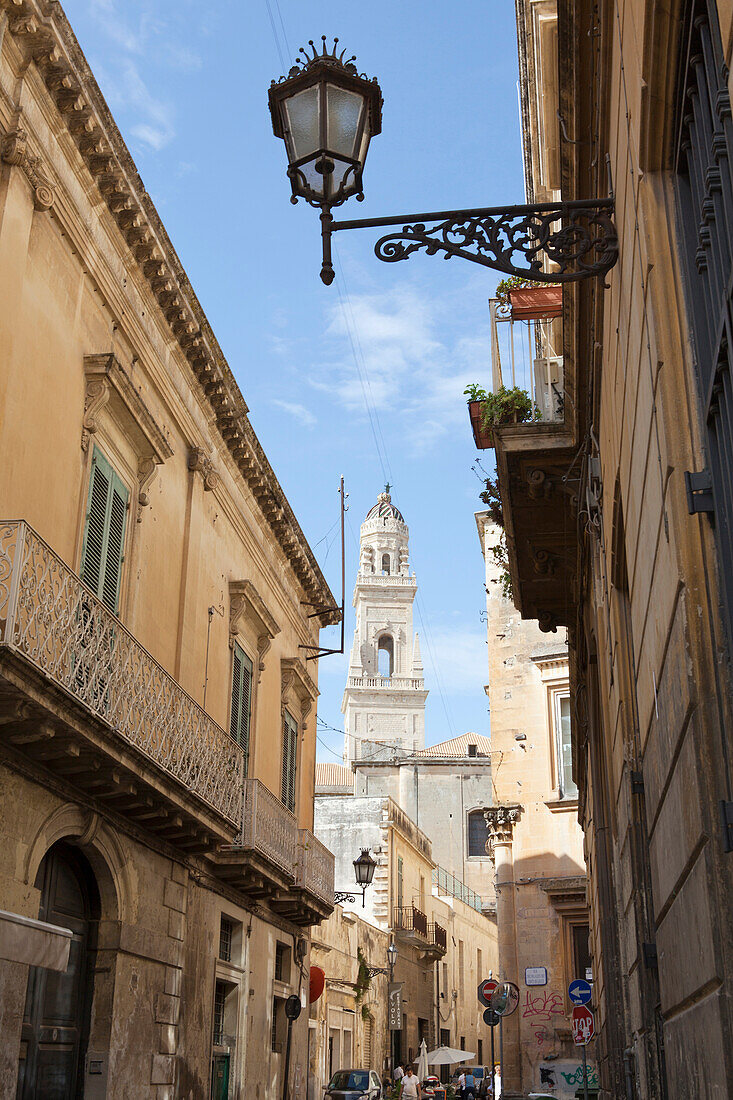 Kathedrale Basilika Santa Croce der Altstadt von Lecce, Provinz Lecce, Region Apulien, Golf von Tarent, Italien, Europa